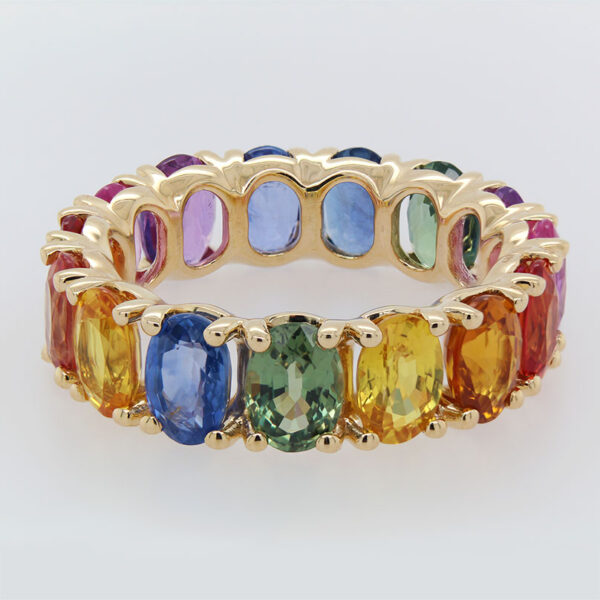 DABAKAROV Rainbow Sapphire Infinity Band - Image 2