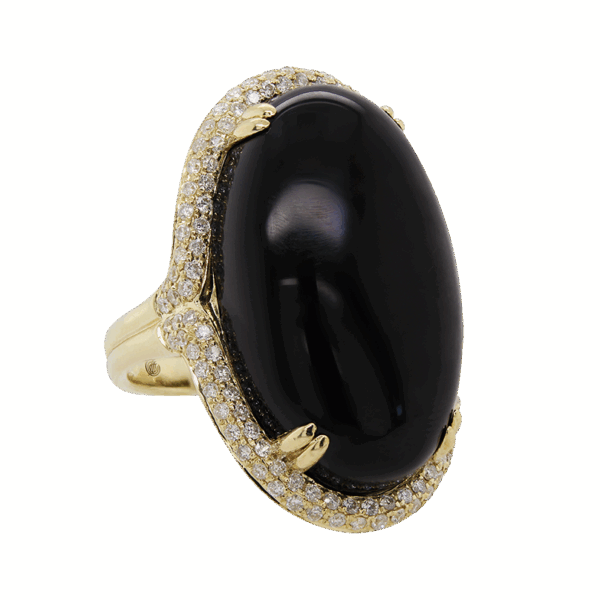 DABAKAROV Black Agate Ring