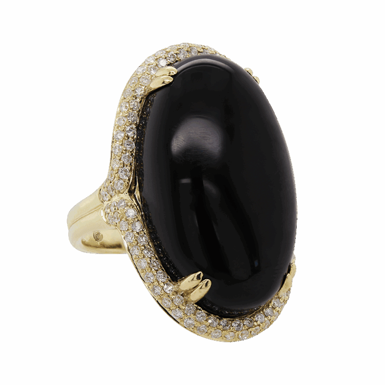 DABAKAROV Black Agate Ring