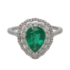 "Lush Pear" Emerald Ring
