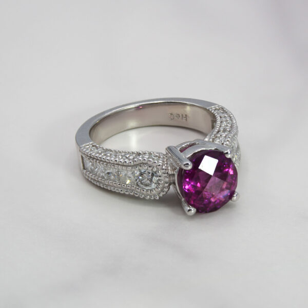"Raspberry" Rhodolite Garnet Ring - Image 2
