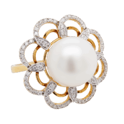 "Nautical" Pearl Ring