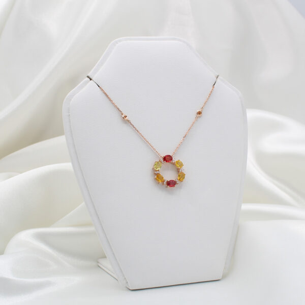 "Kansas City Spirit" Multicolored Sapphire Pendant - Image 3
