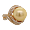 75% OFF Golden South Sea Pearl Ring