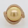 75% OFF Golden South Sea Pearl Ring - Image 2