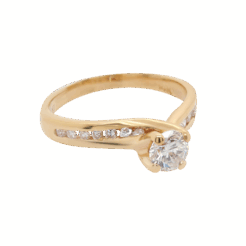 "Modern Twist" Diamond Ring