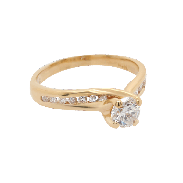 "Modern Twist" Diamond Ring