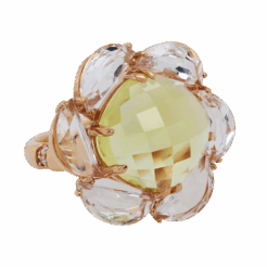 "Primrose" Lemon Quartz Ring