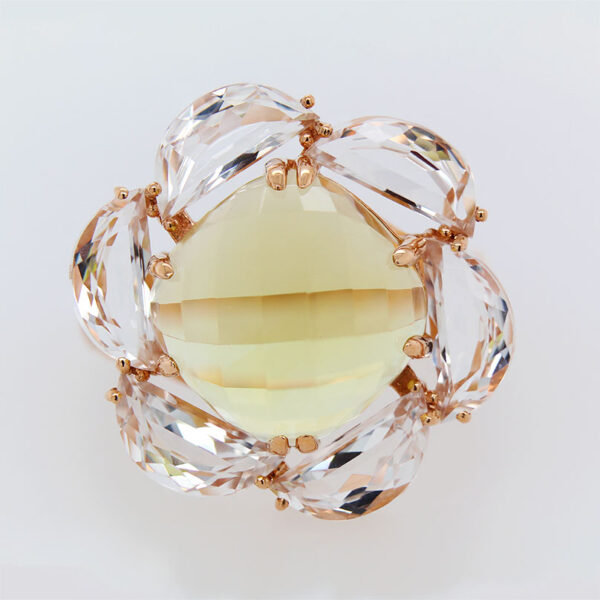 "Primrose" Lemon Quartz Ring - Image 2