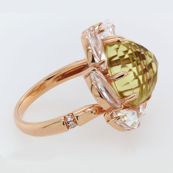 "Primrose" Lemon Quartz Ring - Image 3