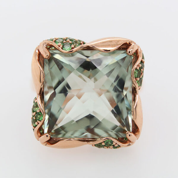 "Honeydew" Green Amethyst Ring - Image 2