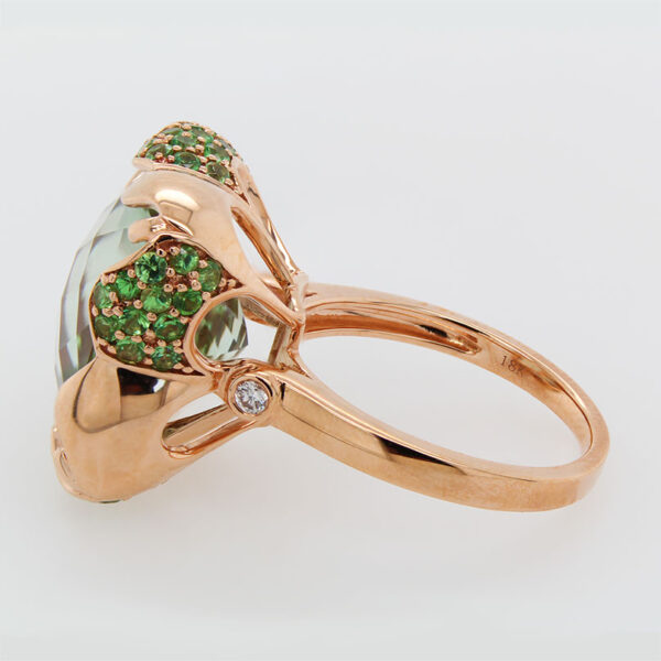 "Honeydew" Green Amethyst Ring - Image 3