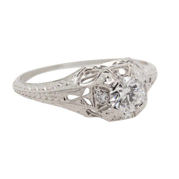 "Deco Delight" Art Deco Diamond Ring