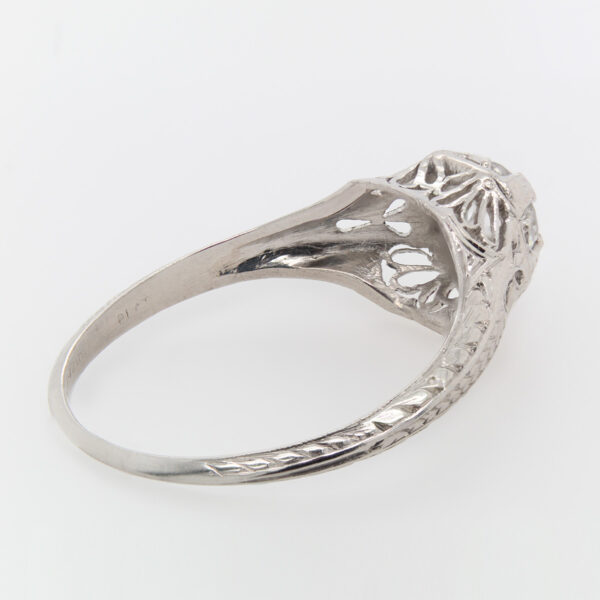 "Deco Delight" Art Deco Diamond Ring - Image 4
