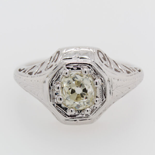 "Whirlwind" Art Deco Diamond Ring - Image 2