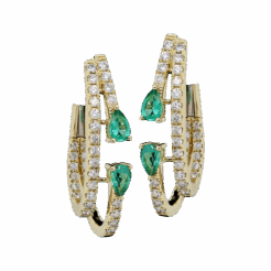 DABAKAROV Emerald Earrings