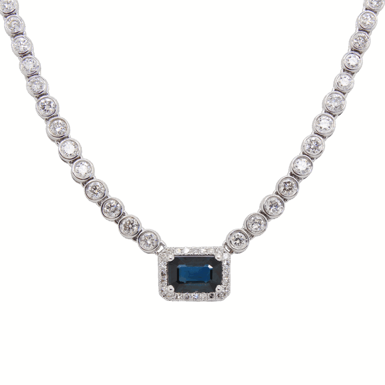 DABAKAROV Sapphire and Diamond Necklace