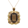 75% OFF "Blooming Ember" Vintage Smoky Quartz Pendant
