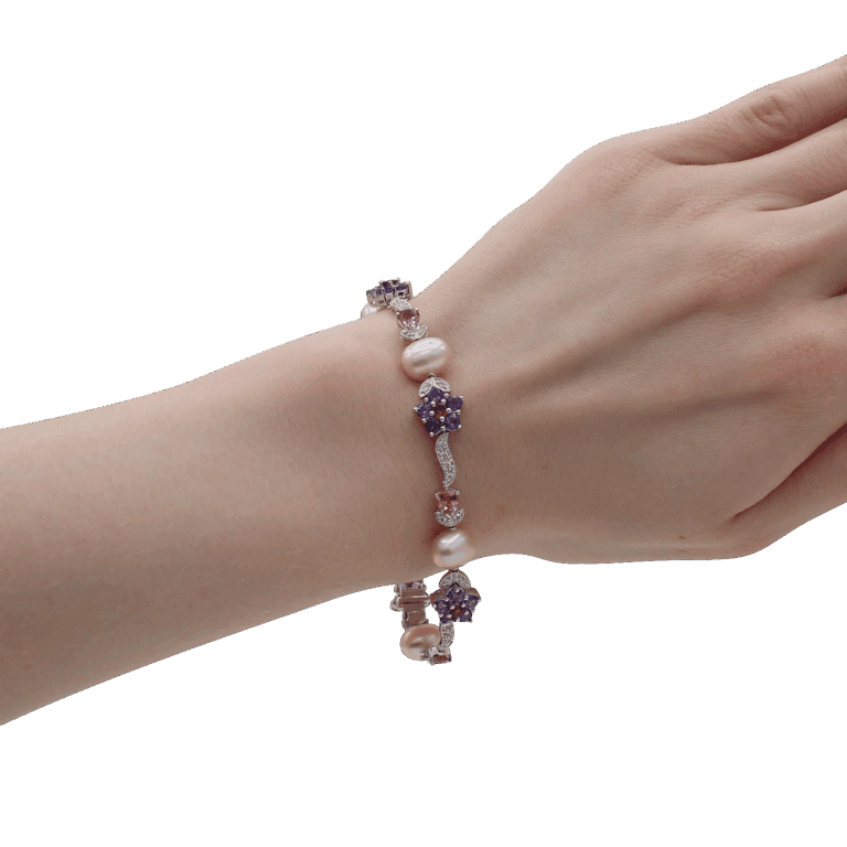 DABAKAROV Floral Multistone Bracelet