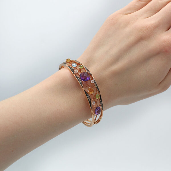 DABAKAROV Multistone Bangle Bracelet - Image 3