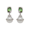 DABAKAROV Pearl and Green Tourmaline Earrings