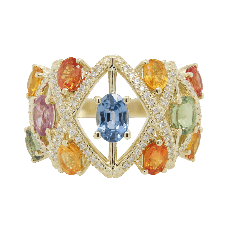 DABAKAROV Multicolored Sapphire Ring