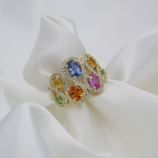 DABAKAROV Multicolored Sapphire Ring - Image 2