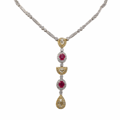 DABAKAROV Diamond and Ruby Necklace