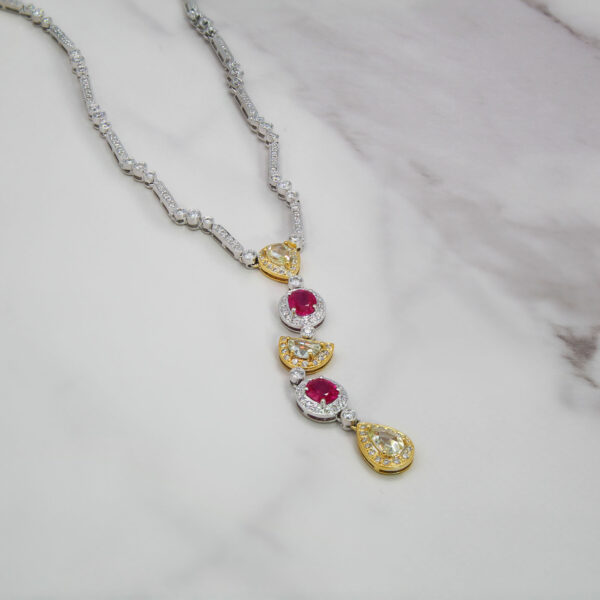 DABAKAROV Diamond and Ruby Necklace - Image 2