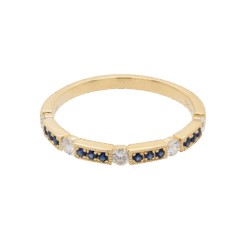 "Serenade" Sapphire and Diamond Band