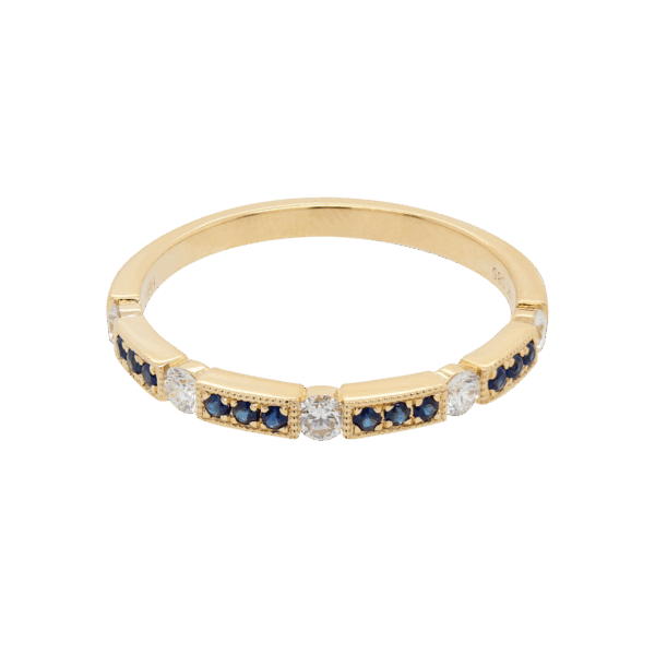 "Serenade" Sapphire and Diamond Band