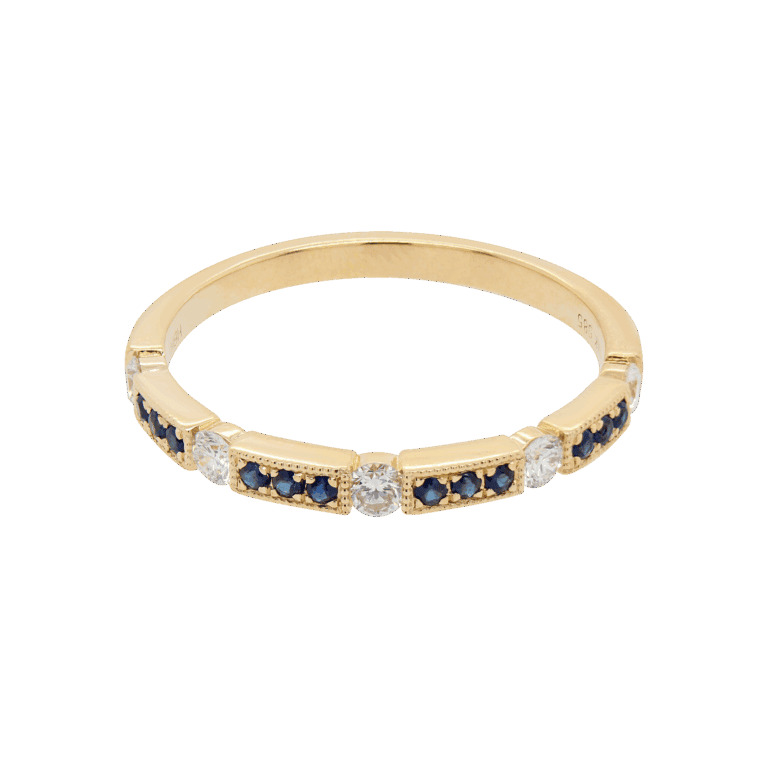 "Serenade" Sapphire and Diamond Band