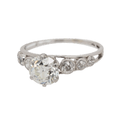 "European Bezels" Antique Diamond Ring