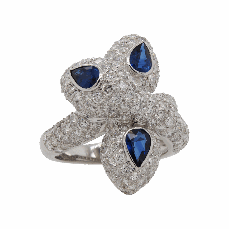 DABAKAROV Sapphire and Diamond Ring