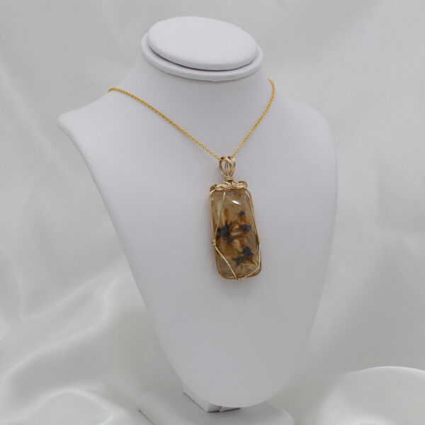 "Sunbeam" Estate Rutilated Quartz Pendant - Image 3