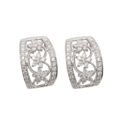 "Whimsical" Estate Diamond Earrings