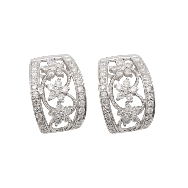 "Whimsical" Estate Diamond Earrings