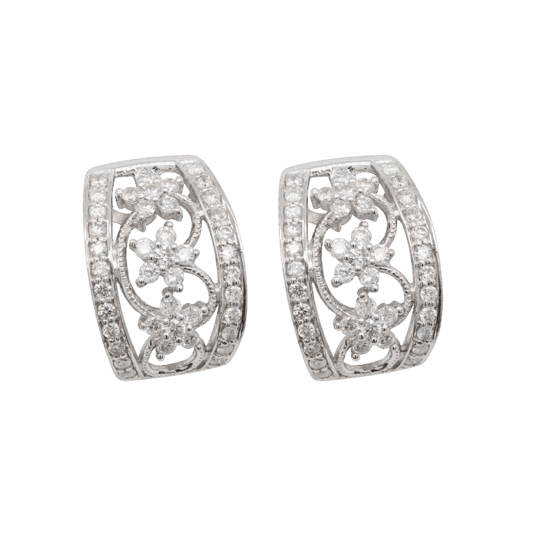 "Whimsical" Estate Diamond Earrings