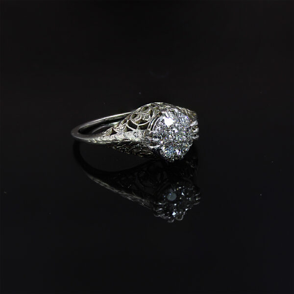 "Lumina" Diamond Filigree Ring - Image 4