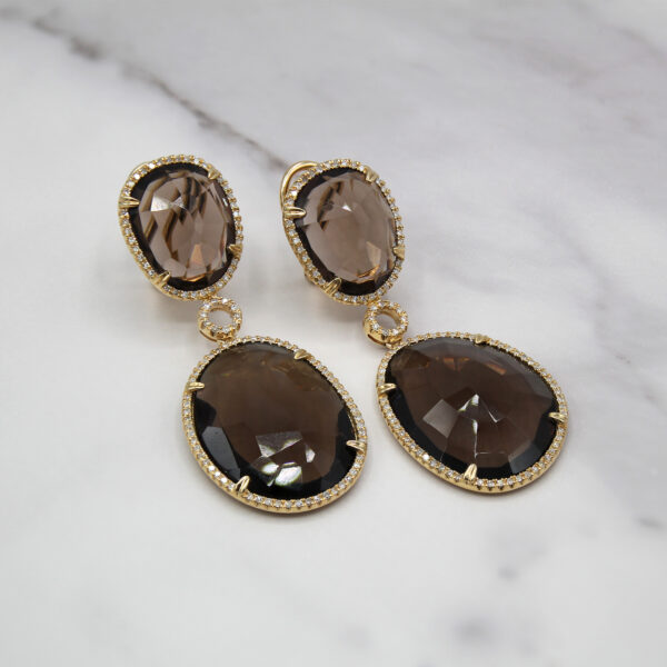 DABAKROV Smoky Topaz Earrings - Image 2