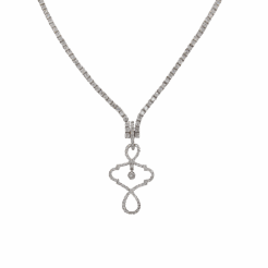 "Modern Elegance" Diamond Pendant Necklace