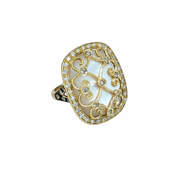 DABAKAROV Mother of Pearl & Diamond Ring