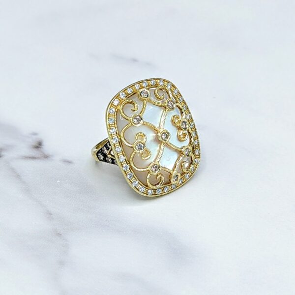 DABAKAROV Mother of Pearl & Diamond Ring - Image 2