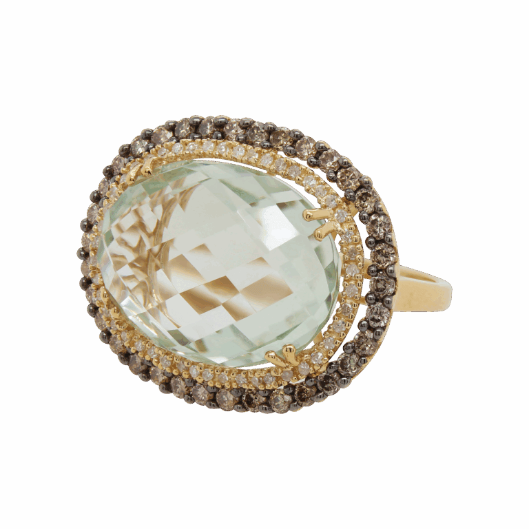 DABAKAROV Green Amethyst Ring