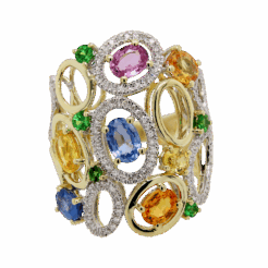 DABAKAROV Multicolored Sapphire Ring