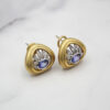 "Orchid" Vintage Tanzanite Earrings - Image 2