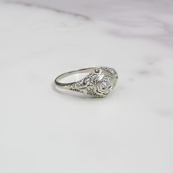 Hexagonal Filigree Ring - Image 2