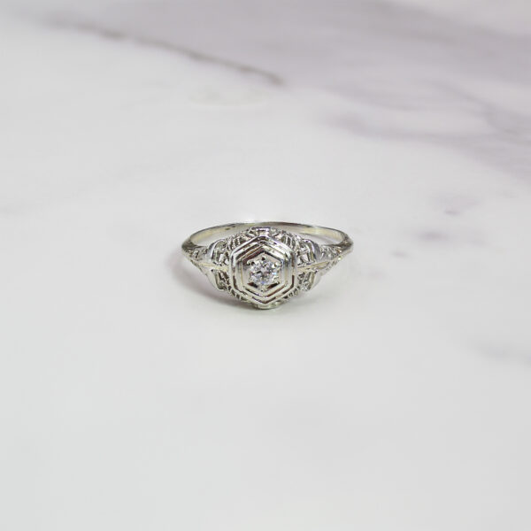Hexagonal Filigree Ring - Image 3