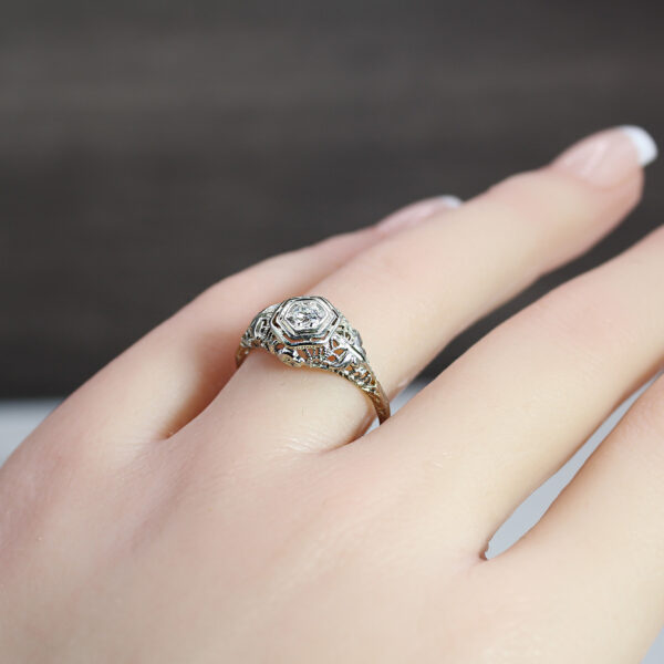 Hexagonal Filigree Ring - Image 6