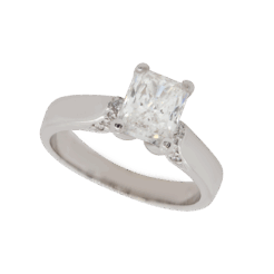 "Radiant" Estate Diamond Ring